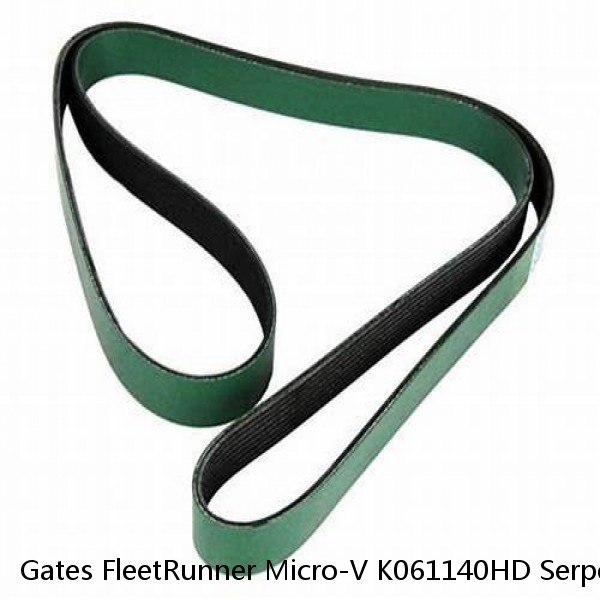 Gates FleetRunner Micro-V K061140HD Serpentine Belt for 1140K6 1140K6MK we #1 image