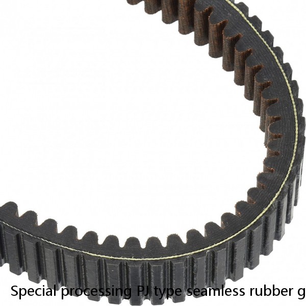 Special processing PJ type seamless rubber groove belt with 3T rubber coated #1 image
